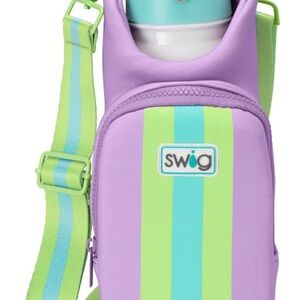 Purple and Green Crossbody Bag